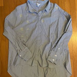 A New Day blouse, work shirt with details